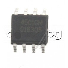 Dual N-and P channel,MosFET,30V,7A,2.0W,<20-46mom(6A),8-MDIP/SOP,Anpec 4501GM