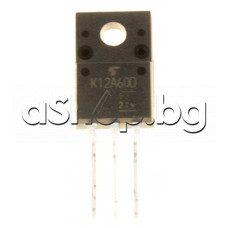 MOS-N-FET,600V,12A,35W,<0.4om(6A),TO-220F,Toshiba TK12A60D ,code:K1260D