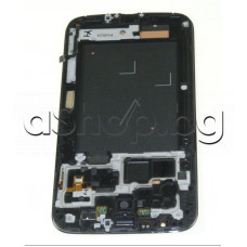 LCD-Дисплей к-т с панел(черен) и лентов кабел за Smartphone,Samsung GT-I9205