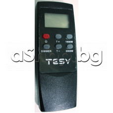 Дистанционно управление с LCD дисплей за елeктрическа камина, Tesy WEF-200SREL