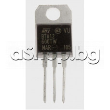 Triac,600V,12A(Tc=75°),Igt/Ih<100/5mA,Logic level,TO-220,STMicroelectronics  BTA12-600TWRG