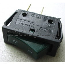 AC-switch,250VAC/16(6)A,единичен 1P,10x31x30мм,2-изв.AMP=6.3мм,Black(I,O)