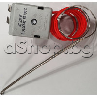 Терморегулатор NT-232GF(50-190°C) с осезател d3xL145mm за фритюрник 2-изв.6.35mm,16A/400V,Tecasa NT-232GF