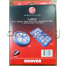К-т филтри(HEPA) U60 за прахаосмукачка,Hoover TCR-4183/011