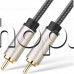 S/PDIF коаксиален аудио-видео кабел 1 м,с 2 мъжки RCA-чинча,екраниран с позлатени куплунзи,Ugreen AV133