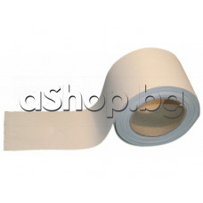 Бяла пластмасова PVC лента широка-50мм,дебела-0.15мм,дълга 25м,Ролка