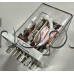 Силово електромагнитно реле AC220V/2,82kOm,240VAC/40A,51x41x56mm,1-к.гр.DPDT 2NO+2NC,8-изв.6.35мм,JQX-38F type,220V,закрп.с 2 винта за монтаж на цокъл