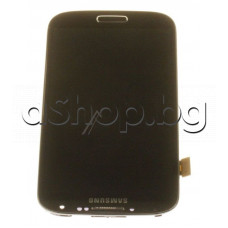 LCD-Дисплей к-т с панел(черен-deep) за мобилен телефон, Samsung Galaxy S4