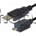 USB 2.0-кабел А-мъжко(норм.) към 8-изв.Olympus-мъжко .(мини) 1.8м ,за цифрови фотоапарати Olympus