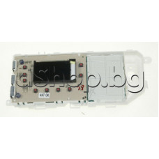 Платка управление-лицев панел с LCD и монтирани елементи на пералня,Beko WMB-71443