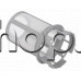 Външно тяло d70/82xH120mm с мрежичка от филтъра на съдомиялна,Indesit LDF-12314BEUR,DIS-16 ,DFG-262EU,Whirlpool