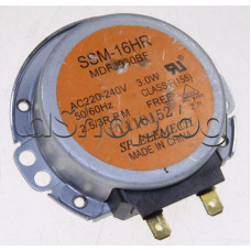 Мотор за чинията SSM-16HR,MDFJ030BF, AC220-240V,50/60Hz,2.5/3rpm,3W на МВП,ос метална скосена d7x12.5mm, Samsung CE-100