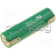 Литиева фото батерия-AA, 3V,2000mAh,d14.5x50.5mm-AA,с изв.за запояване,Varta 6117301301
