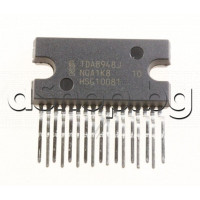 IC,NF-E.4x1 to 18W,4 to 50W-BTL,9-26V,17-SQL/SOT-243-1,TDA8948J