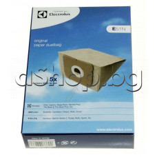 5 бр.хартиени торби +микро-филтър с дебелина 3 мм за прахосмукачка ,AEG ,VCC52F0S3R/BOL (Samsung)