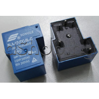 Реле -електромагнитно DC12V/155om,240VAC/30VDC/30A,H20x27x32mm,1-КГ(НО),6-извода,за печатен монтаж,Songle SLA-12VDC-SL-C Реле -електромагнитно DC12V/155om,240VAC/30VDC/30A,H20x27x32mm,1-КГ(НО),6-извода,за печатен монтаж,Songle SLA-12VDC-SL-C