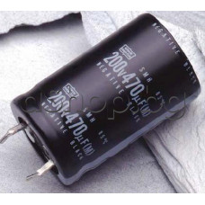 470uF/200V,Електролитен кондензатор радиален,тип SMH ,d25x45mm,-25..+85°C,snap in ,Nippon Chemi-Con ESMH201VNN471MR25T