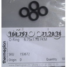 Уплътнение О-ring d6.75x1.78mm FKM за кафемашина,Mastrena