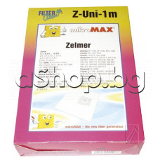 4 бр. тънки от пореста материя Z100m-mikroMAX торби с дебелина 3 мм за прахосмукачка ,Zelmer 919.0SP/5SK,Bosch ZVC-752ZK