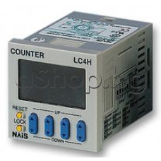Прогр.таймер с LCD дисплей за упр.елуреди,230VAC/50Hz,5A,Uin-24VAC,50/60Hz,Panasonic LC4H Counters