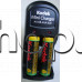 Автом.зар.у-во за NiMH акум.R3/R6 к-т с 2 бр.батерии R6-2100 mAh,вход 220VAC,Kodak K630E-EC Mini charger