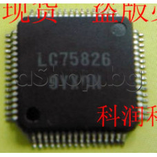 IC,LC75826WH-US-E,LCD driver 1/4 duty with up to 208 segments,64-LQFP