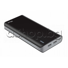 USB зарядно за мобилни телефони 5Vin micro USB-B,2x5V(2.4A)out-USB-A  Li-ion  акум.батер.20000mAh/75Wh,с 2-кабела 20см