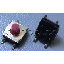 Tact switch,6.4x6.4x2.5mm,бутон d2x2.3мм,4-изв.за хоризонтален монтаж,SMD-вариант