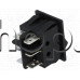 AC-Switch,250VAC/15A,Двоен 2P,22.3x31мм,DPDT/ON-ON,6-Изв.AMP=6.3мм,черен с 2 степени,Ninigi