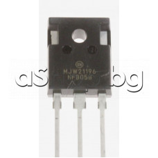 Si-N, Hi-Fi, NF-L, 400/250V, 16A, 200W, >4MHz, TO-247 ,ON Semiconductor Inc.  MJW21196