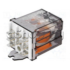 Реле електромагнитно 230VAC/7.25kom,250VAC/16A,36x32x52mm,3-КГ/НО,3PST-NO,8-изв. x 6.35мм,Finder 62.83.8.230.0300
