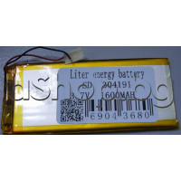 Батерия li-polymer 3.7V,1600mAh,87x38x3mm за мобилен телефон,Samsung S6 (china clone)
