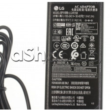 Захранващ адаптор 100-240VAC/1.2A to 19VDC/2.1A/60W за LCD телевизор,LG 32lF510U-ZB