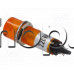 Глим лампа-неонова плоска 230VAC,d10x37.5mm за монтаж на панел с гайка,оранжев балон,Ninigi