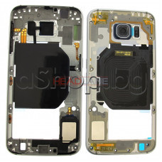 Среден панел с камера + светкавица модул за моб. телефон, Samsung SM-G920F