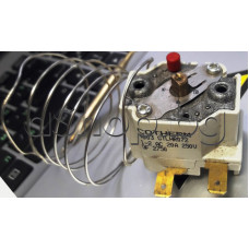Капилярен терморегулатор 20A/250VAC,Тип Cotherm 40033,CTLHR072,65-150°C,preset 100°C,2-извода,осезател 1063мм