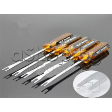 Отверка специална тип-вилица U screw batch с отвор 5mm x 15mm дълбочина и острие=125 мм,пластмасова дръжка-90mm