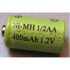 1/2R6(AA),1.2V/400mAh,Акумулаторна батерия с пъпка,d14x30mm,Various