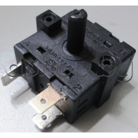 Въртящ ключ (25T125-PA66) за степените на малки дом.уреди(минифурни,конвектори идр.) 250VAC/16A,3-изв.x 6.35mm,XK1 series