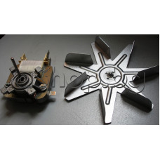 Мотор 230VAC 50/60Hz 11W к-т с перка d150mm за конвекциятана фурна готварска печка, Eurolux FEA-0713/0716X