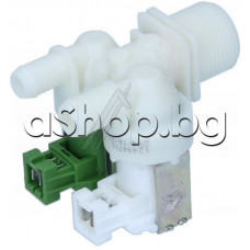 Клапан-двоен алтернативен прав  на 180° EWM2000 ELBI,с 2 куплунга за автоматина пералня,ELectrolux EWF-830,AEG,Zanussi