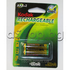 Акуммулаторна батерия R3/AAA,1.2V/600-650mAh,NI-MH с конт.пъпки,Kodak