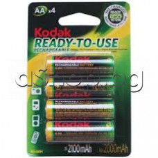 Акуммулаторна батерия R6/AA,1.2V/2000-2100mAh,NI-MH с конт.пъпки,Kodak