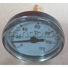 Термометър метален(тип монометър)HCWH 120°C,d50mm за бойлер,Tesy EV 200 65