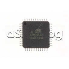 AVR-microcontroller,16-Kbyte flash memory,2-Kb.SRAM,1kB EEPROM,16MHz,2.7-5.5V,-44..+85°C,44-TQFP