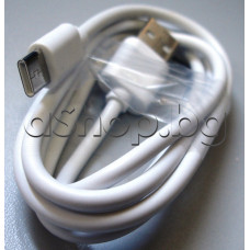 USB-кабел за данни-зареждане  А-мъжко към  USB-C micro 0.95м черен в лукс кутийка за GSM и други мобилни у-ва,USB 2.0 ti USB 3.1