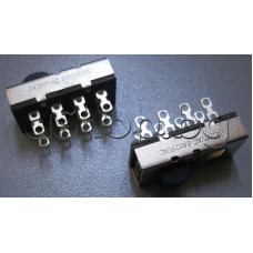 Плъзгащ ключ за печатен монтаж с три положения 8-изв. 3xON-OFF-OFF-ON,3A/250VAC,13.8x30xH8/20mm