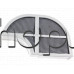 Филтър от пореста материя к-т с рамка за прахосмукачка,Bosch BGS-42210/01 ,Siemens