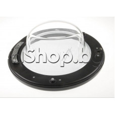 Стъклен люк к-т(черен) за врата на авт.пералня,Whirlpool AWOE-91200,AWOE-8758S