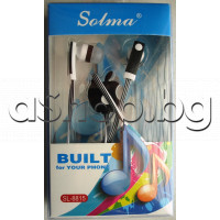 Микро стерео слушалки с микрофон-бели тип свободни ръце 50mW,32oHm,12-22000Hz,1.2m кабел за мобилни устройства,SL-8815 Solma